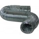 Tubo aluminio flexible 203 - 5 m - con abrazaderas Fresh   